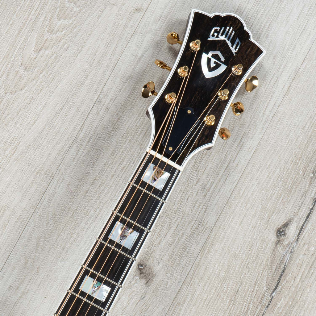 Guild D55E Acoustic-Electric Guitar, Ebony Fretboard, LR Baggs Electronics, Hard Case - Natural