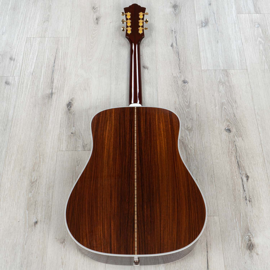 Guild D55E Acoustic-Electric Guitar, Ebony Fretboard, LR Baggs Electronics, Hard Case - Natural