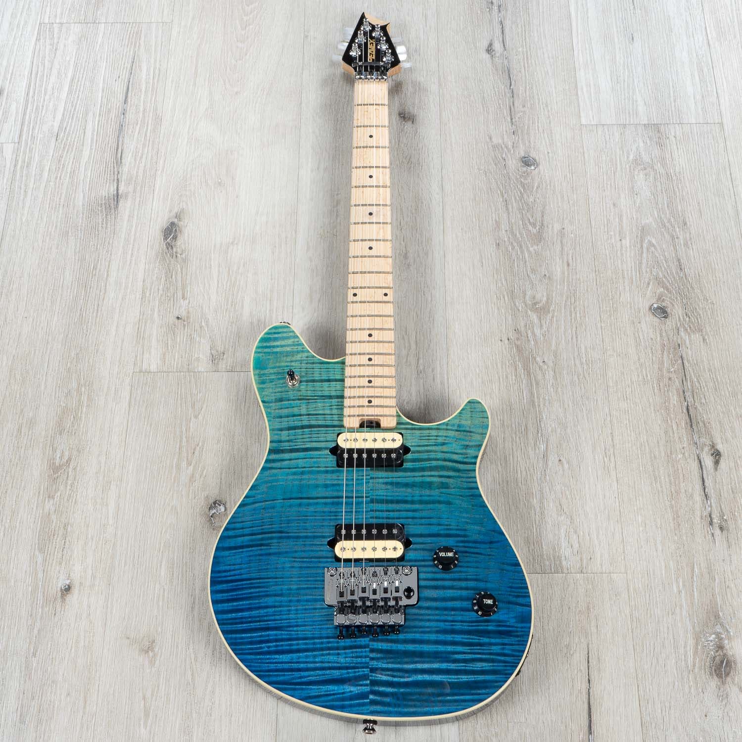Peavey HP 2 Deep Ocean Electric Guitar, Maple Neck and Fretboard, Floyd Rose