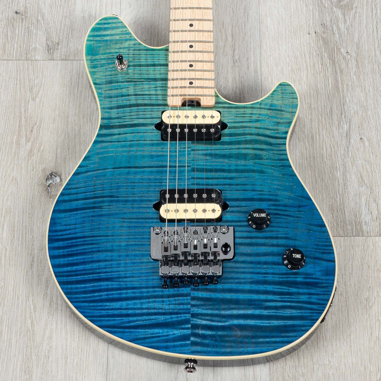 Peavey HP 2 Deep Ocean Electric Guitar, Maple Neck and Fretboard, Floyd Rose