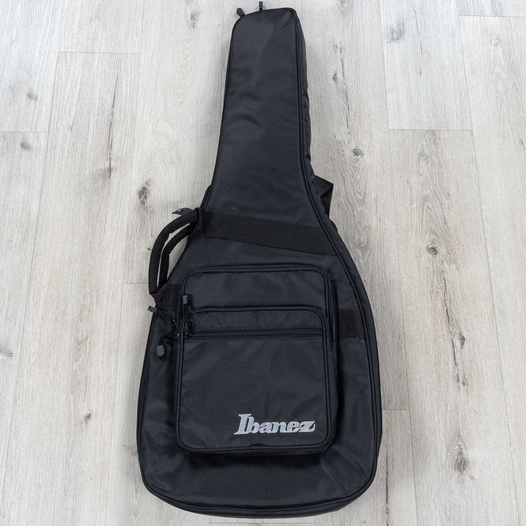 Ibanez EHB1506MSBIF EHB Ergonomic Headless 6-String Multi-Scale Bass Guitar, Panga Panga Fingerboard, Black Ice Flat