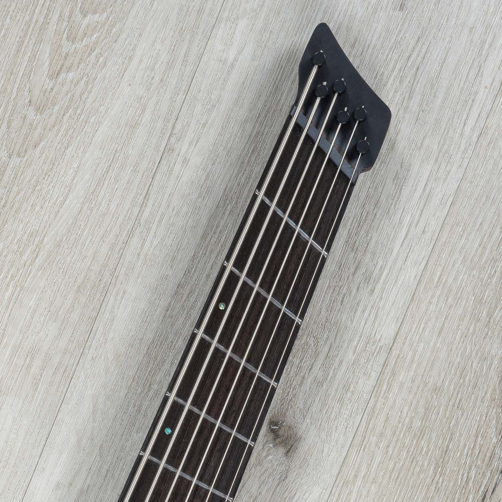 Ibanez EHB1506MSBIF EHB Ergonomic Headless 6-String Multi-Scale Bass Guitar, Panga Panga Fingerboard, Black Ice Flat