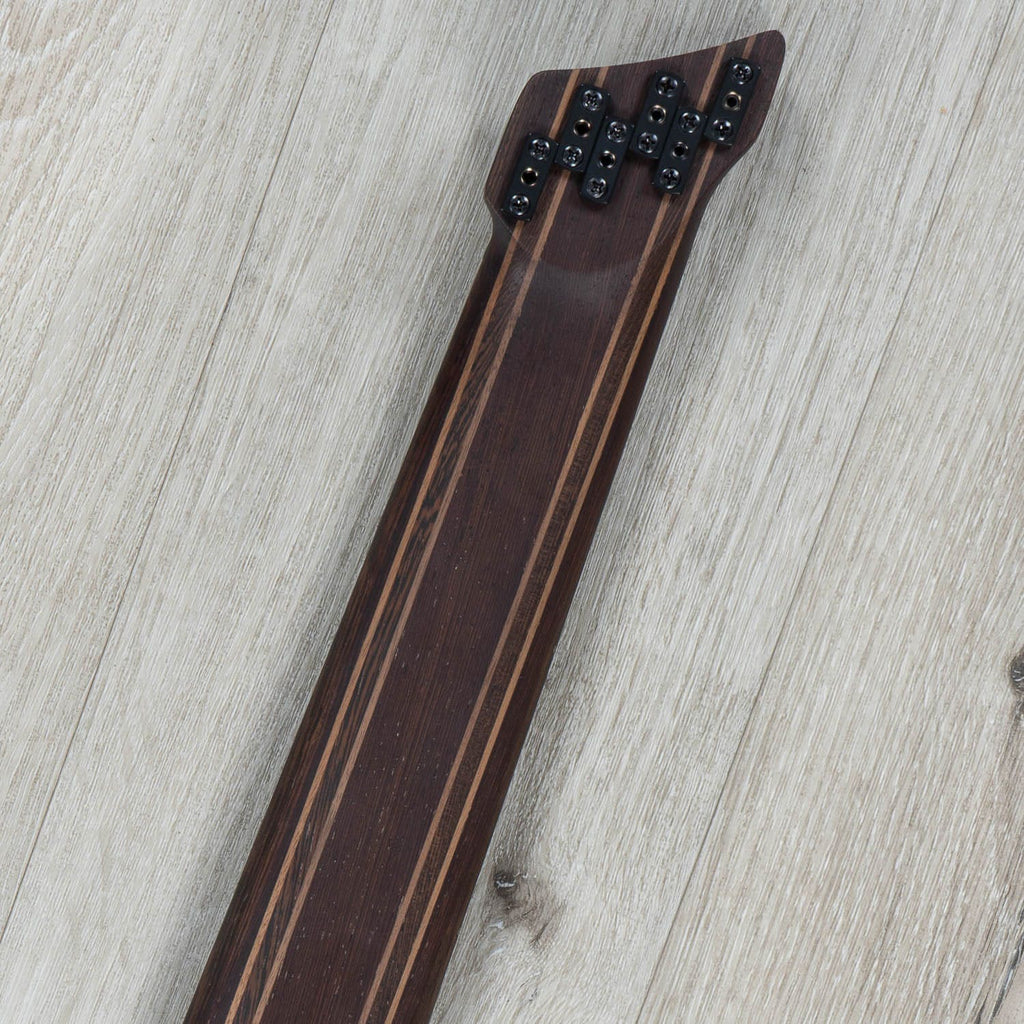 Ibanez EHB1506MSBIF EHB Ergonomic Headless 6-String Multi-Scale Bass Guitar, Panga Panga Fingerboard, Black Ice Flat