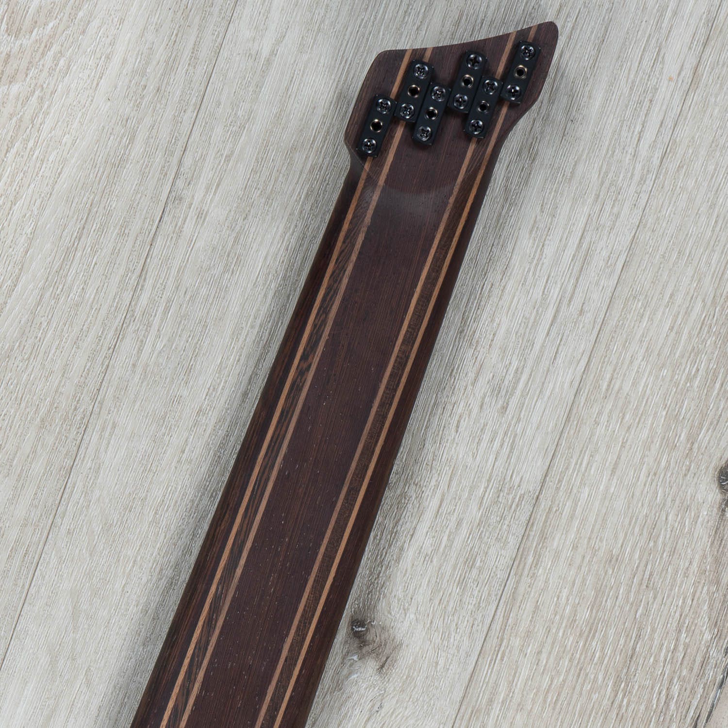 Ibanez EHB1506MSBIF EHB Ergonomic Headless 6-String Multi-Scale Bass Guitar, Panga Panga Fingerboard, Black Ice Flat