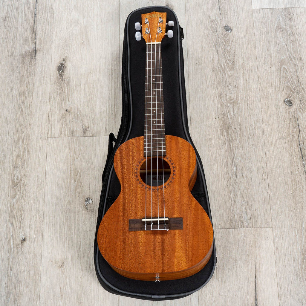 Kala KA-15T Tenor Ukulele Bundle, Natural Mahogany with Gig Bag, Strap & Tuner