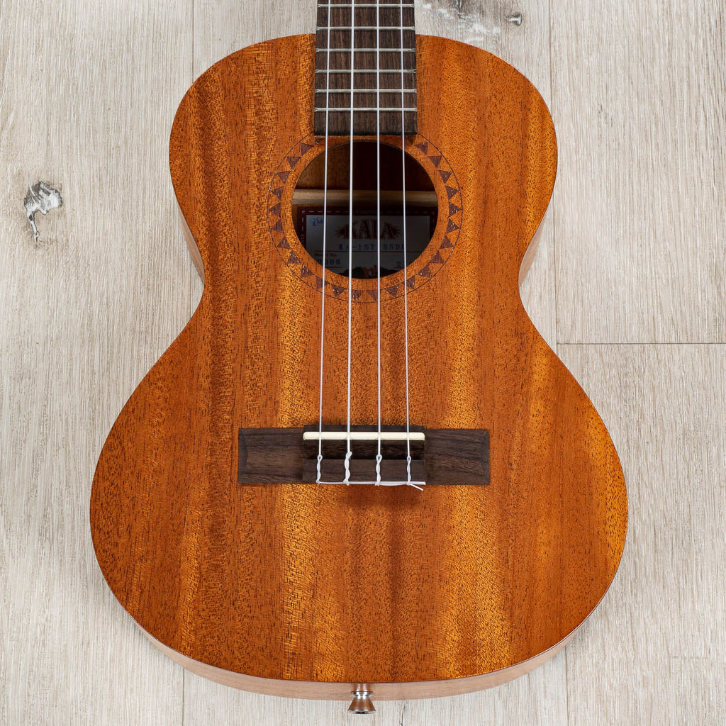 Kala KA-15T Tenor Ukulele Bundle, Natural Mahogany with Gig Bag, Strap & Tuner