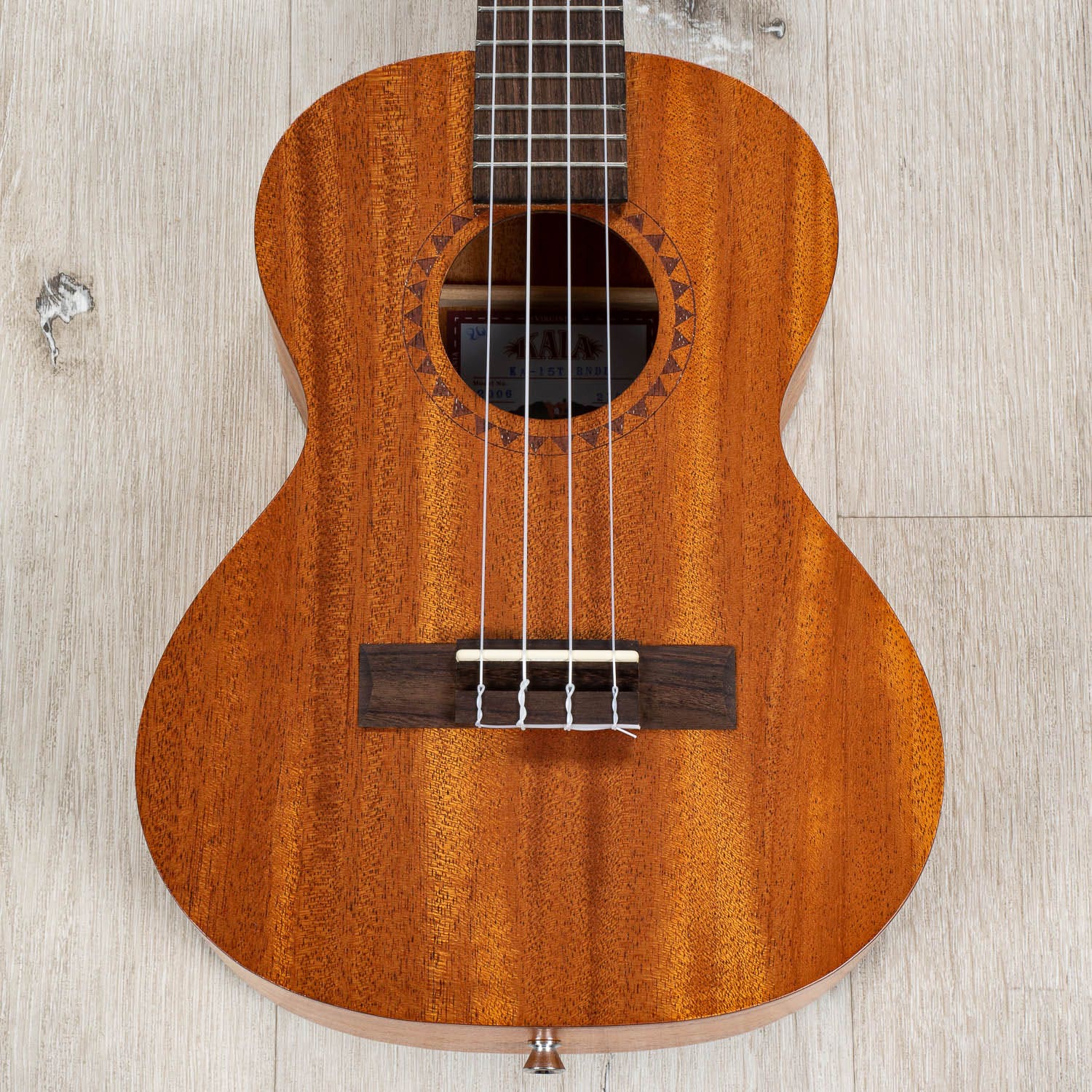 Kala KA-15T Tenor Ukulele Bundle, Natural Mahogany with Gig Bag, Strap & Tuner