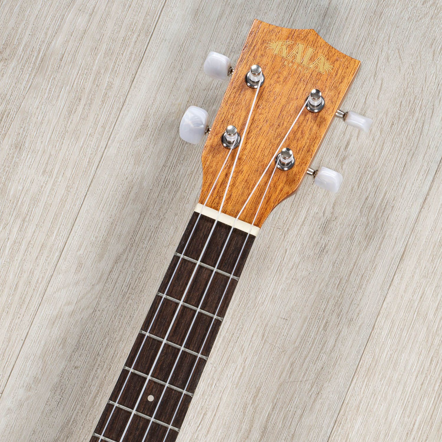 Kala KA-15T Tenor Ukulele Bundle, Natural Mahogany with Gig Bag, Strap & Tuner