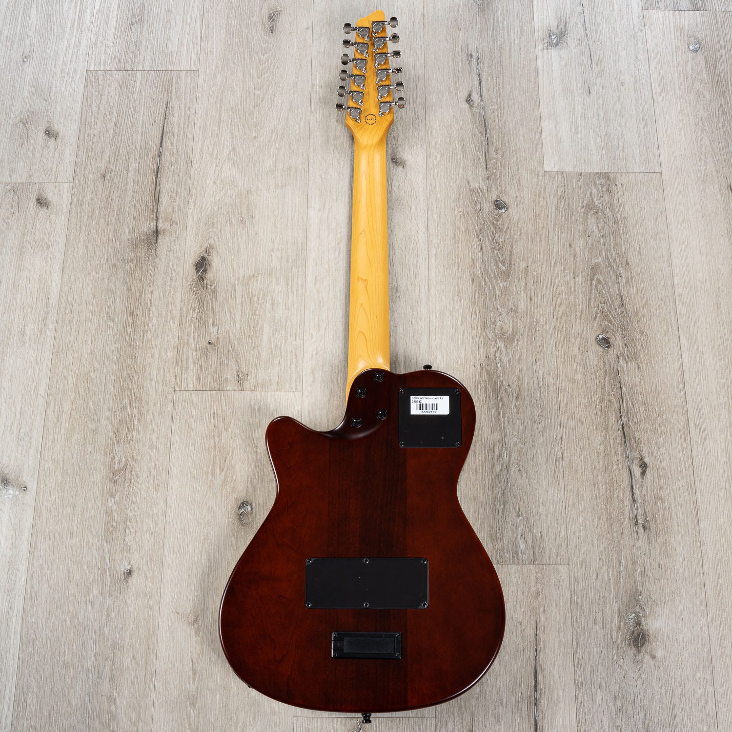 Godin A12 Natural SG 12-String Acoustic-Electric Guitar, Solid Cedar, Natural