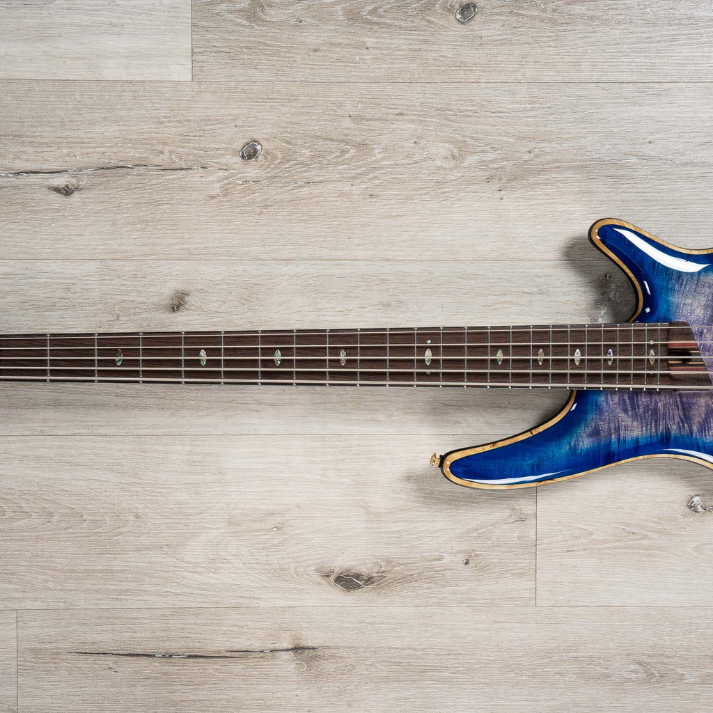 Ibanez SR2605 Premium Electric Bass Guitar, 5-String, Cerulean Blue Burst