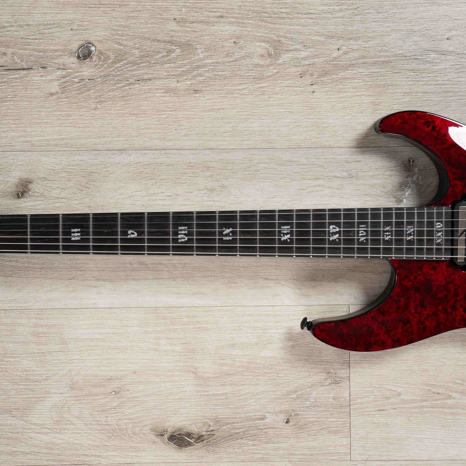 Schecter C-1 FR S Apocalypse Electric Guitar with Floyd Rose & Sustainiac - Red Reign