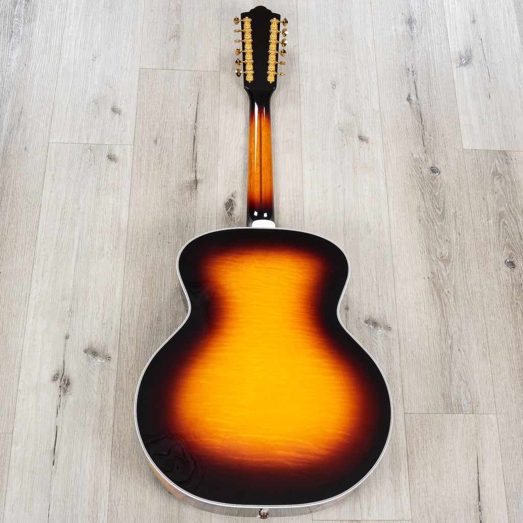Guild F-512E Maple Jumbo 12-String Acoustic-Electric Guitar, Antique Sunburst