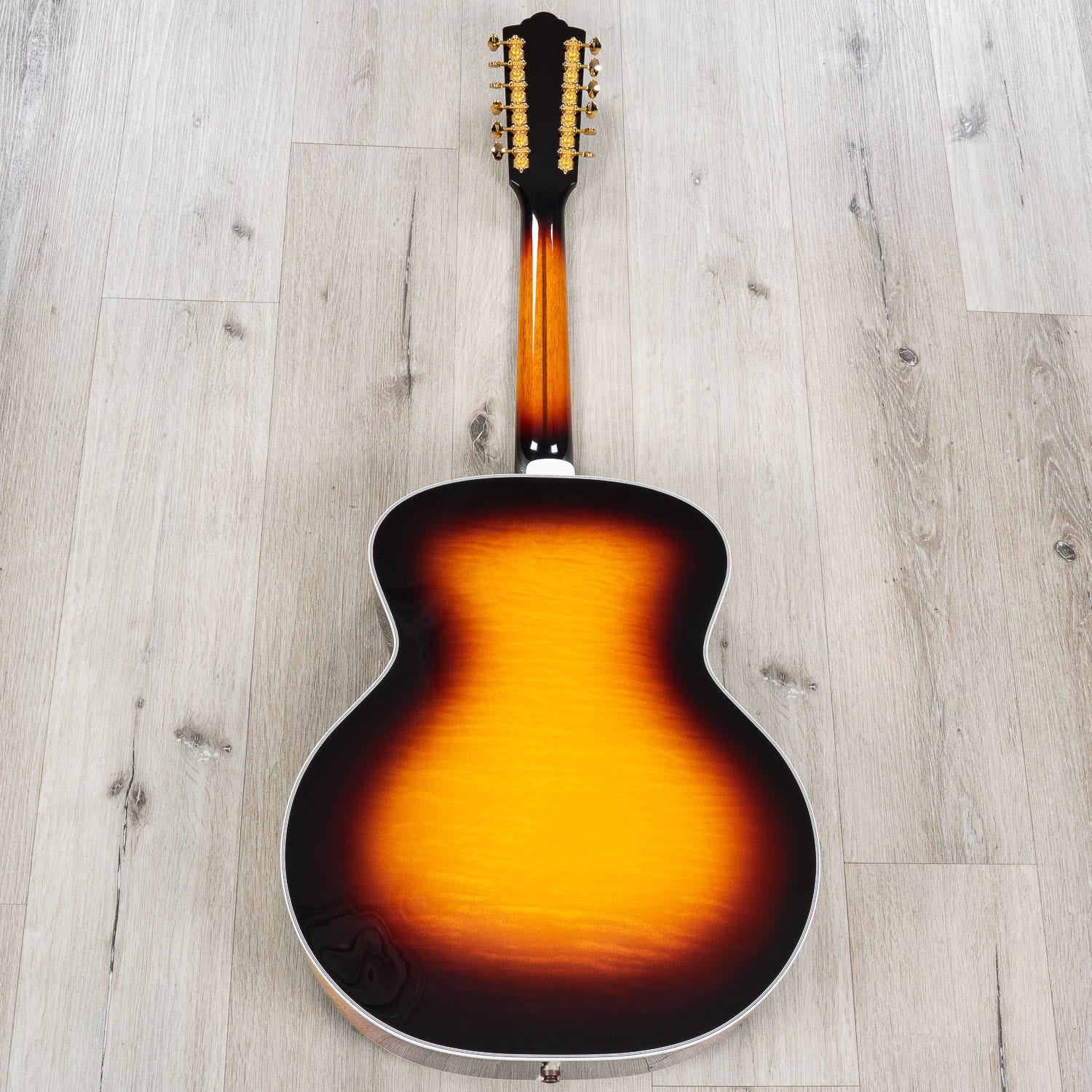 Guild F-512E Maple Jumbo 12-String Acoustic-Electric Guitar, Antique Sunburst