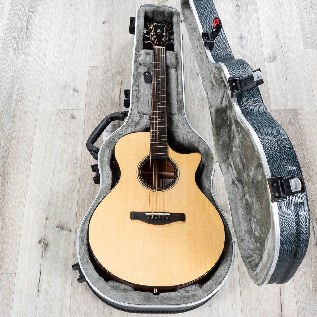 Ibanez AE410 AE Acoustic-Electric Guitar, Macassar Ebony Fingerboard, Solid Sitka Spruce Top
