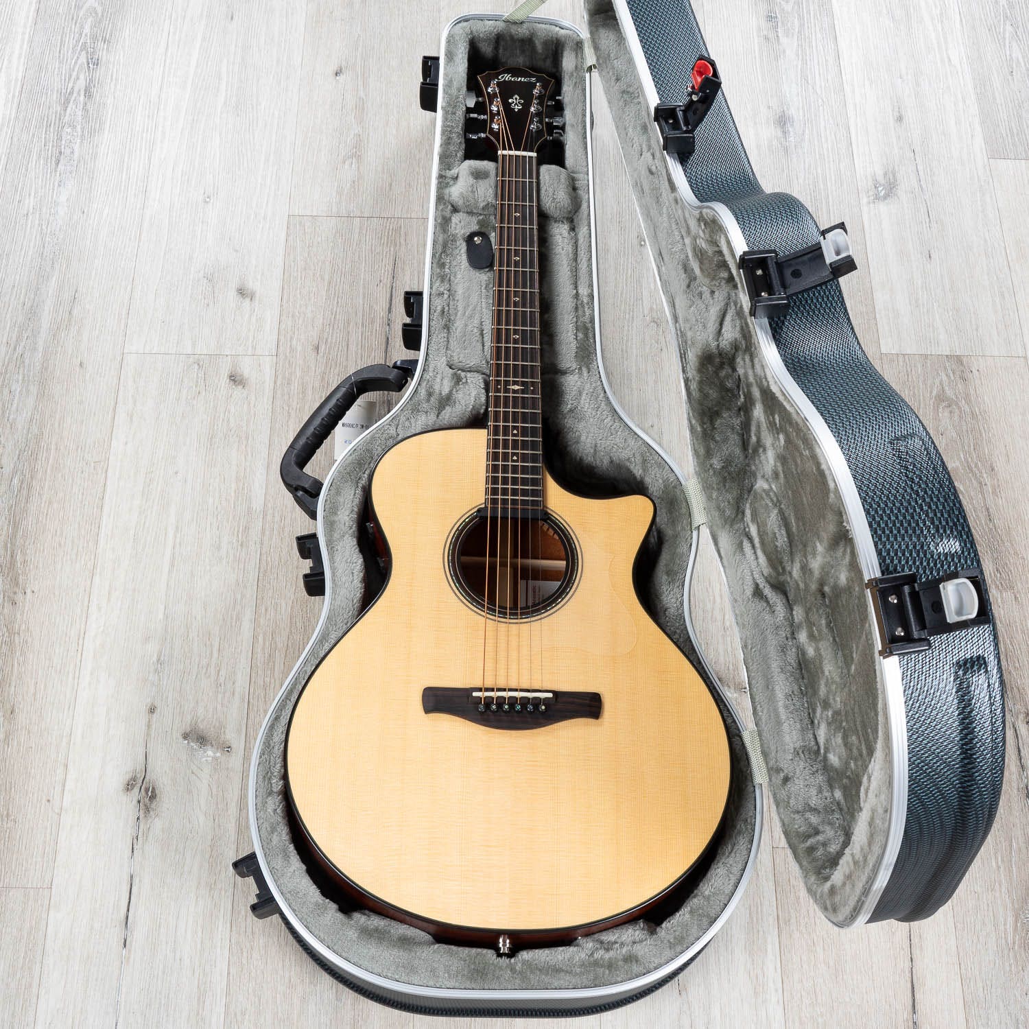 Ibanez AE410 AE Acoustic-Electric Guitar, Macassar Ebony Fingerboard, Solid Sitka Spruce Top