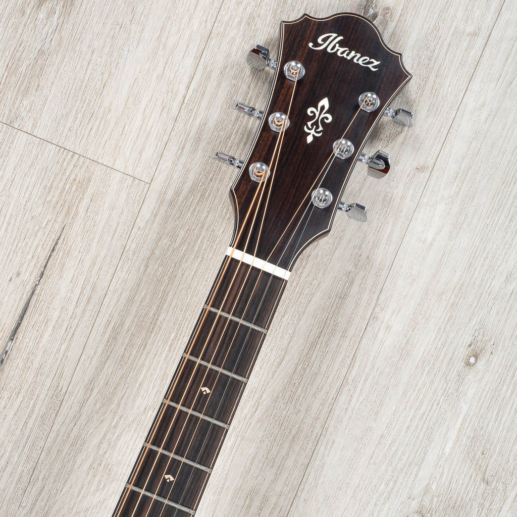 Ibanez AE410 AE Acoustic-Electric Guitar, Macassar Ebony Fingerboard, Solid Sitka Spruce Top