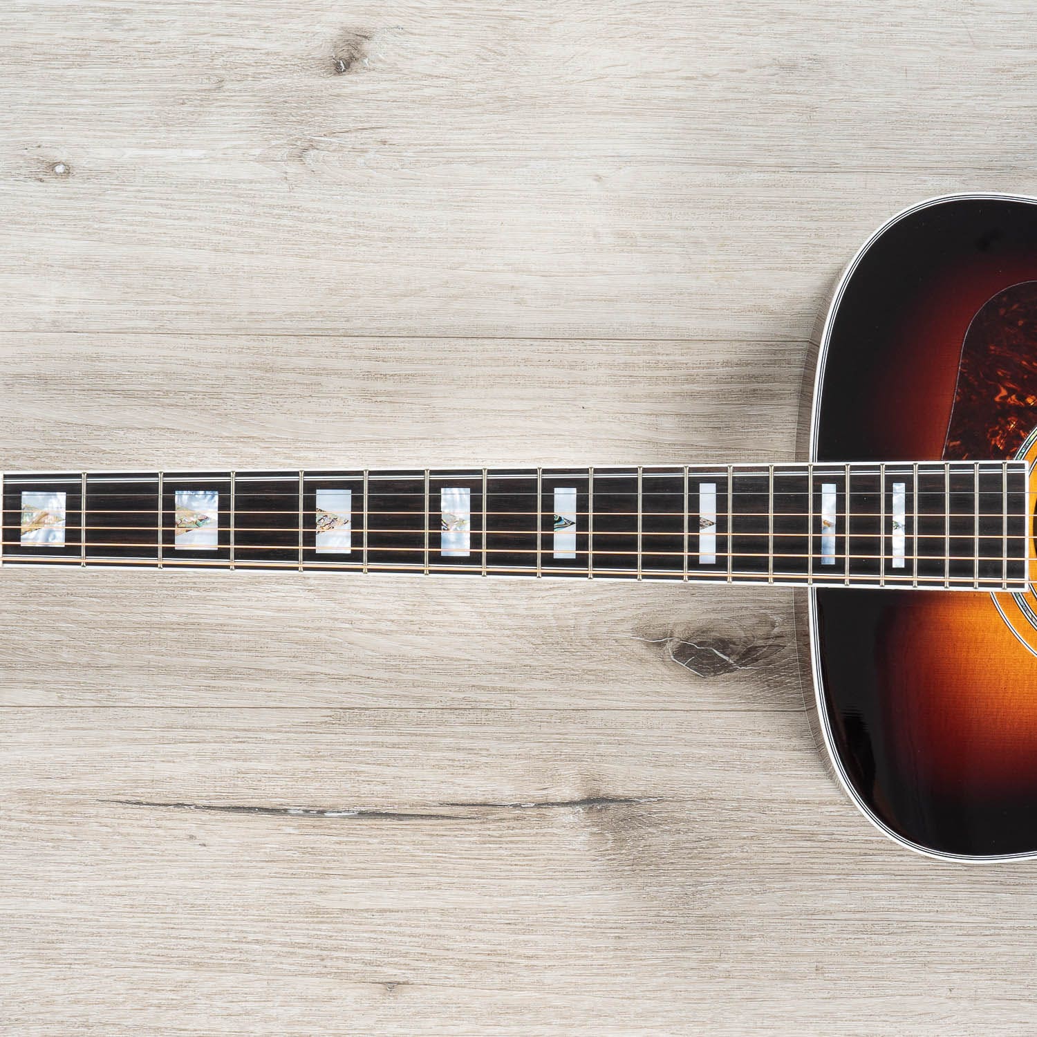 Guild D-55E Dreadnought Acoustic-Electric Guitar, Ebony Fretboard, Antique Burst