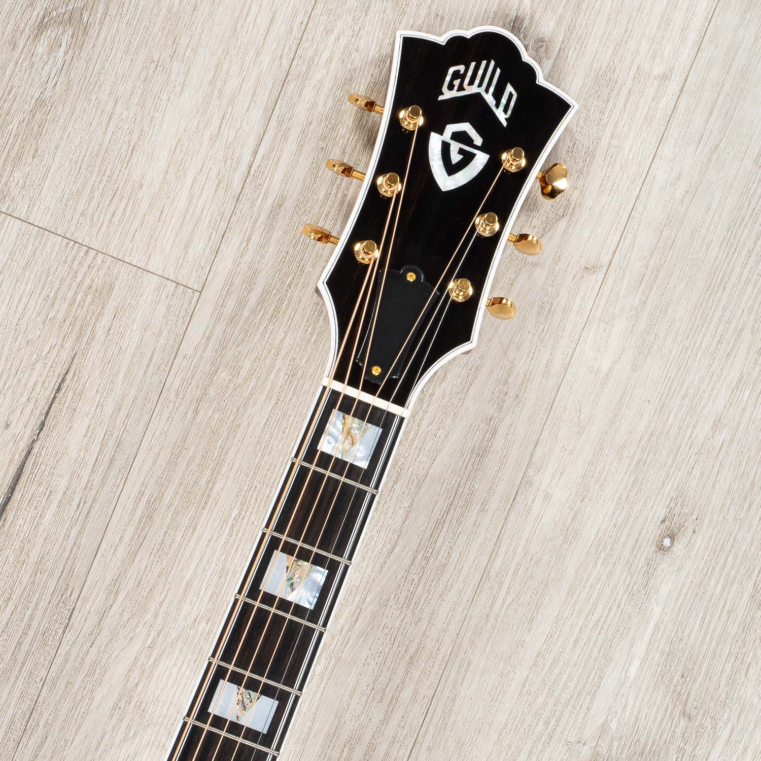 Guild D-55E Dreadnought Acoustic-Electric Guitar, Ebony Fretboard, Antique Burst