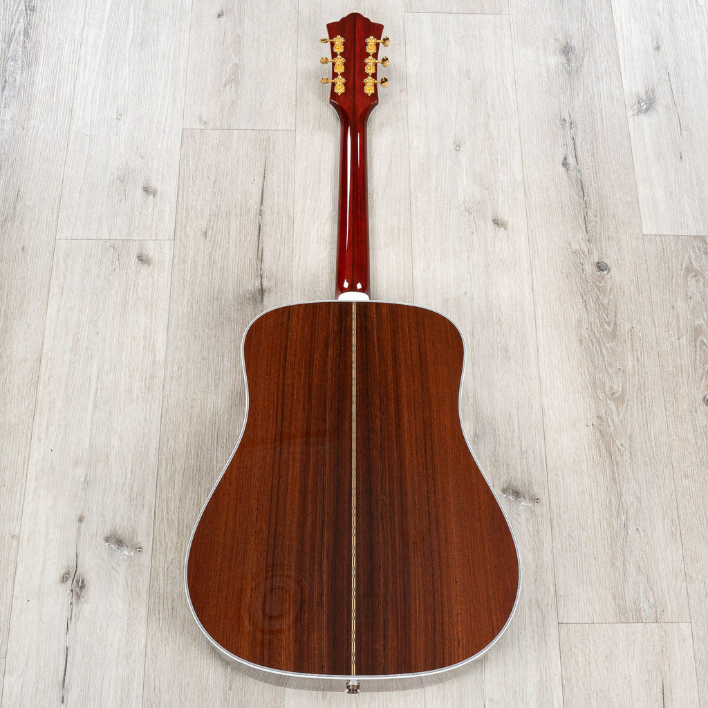 Guild D-55E Dreadnought Acoustic-Electric Guitar, Ebony Fretboard, Antique Burst