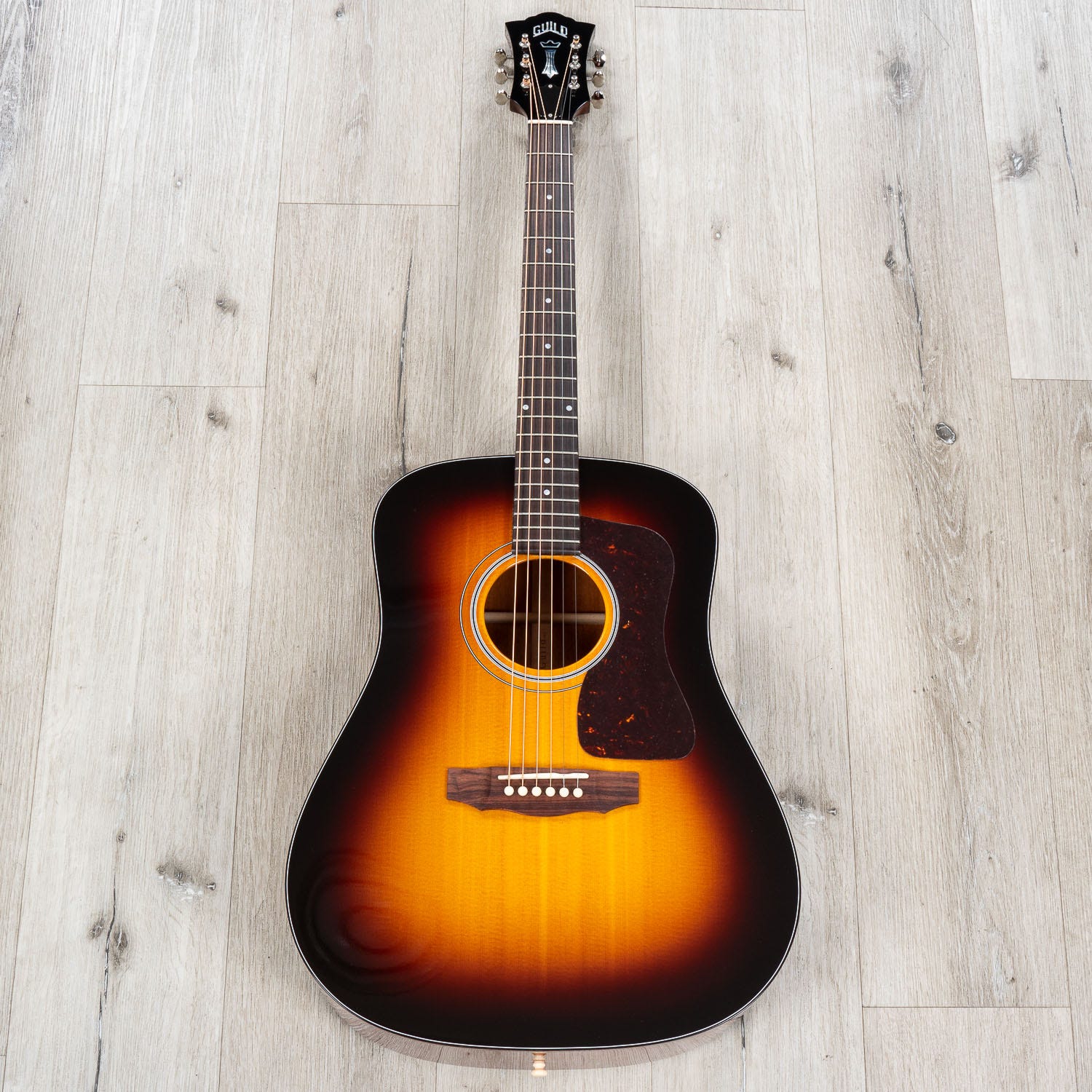 Guild D-40 Traditional Dreadnought Acoustic Guitar, Mahogany Back & Sides, Antique Burst