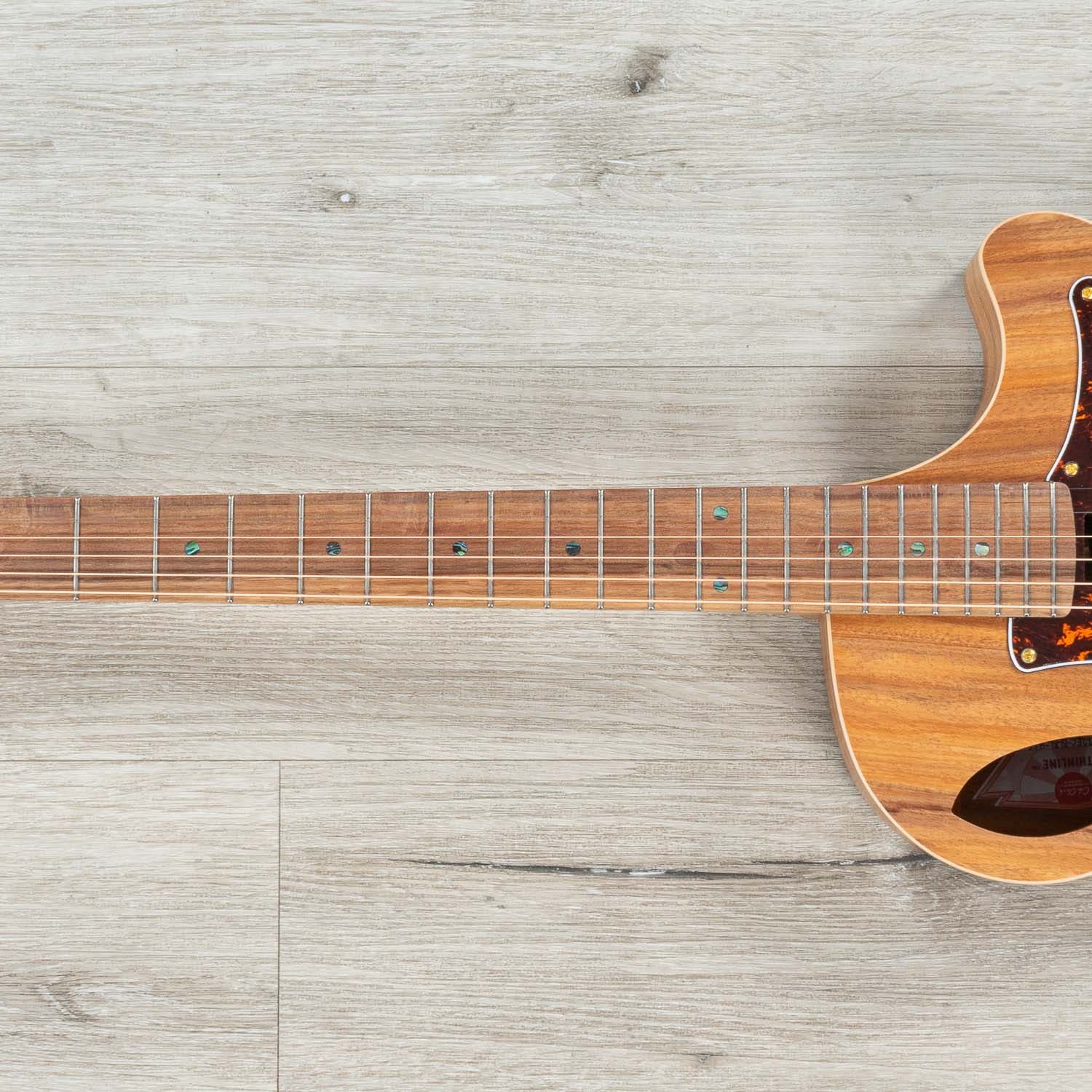 Cole Clark TL2EC-BLBL-HSS True Hybrid Thinline Grand Auditorium Acoustic-Electric Guitar, Natural