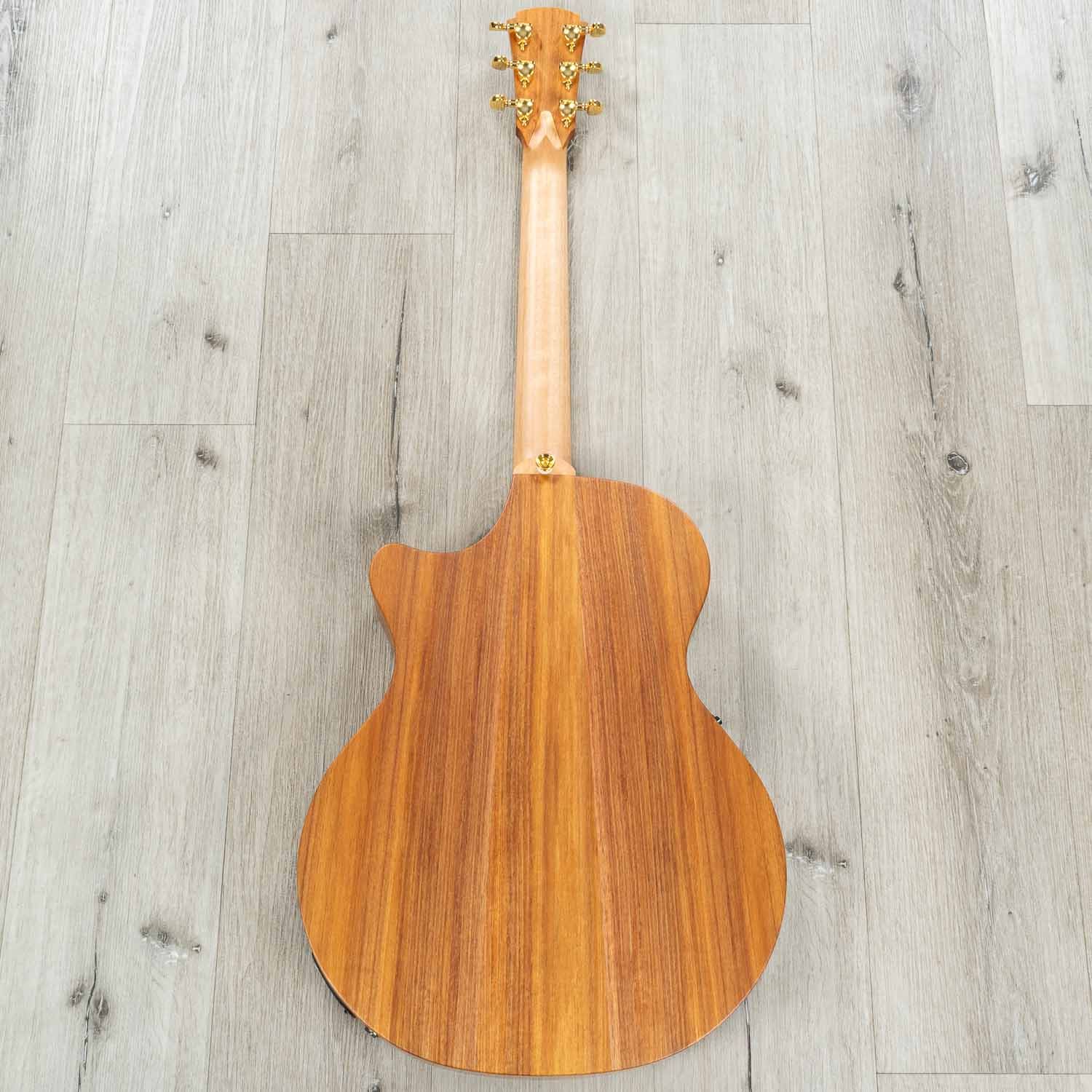 Cole Clark TL2EC-BLBL-HSS True Hybrid Thinline Grand Auditorium Acoustic-Electric Guitar, Natural