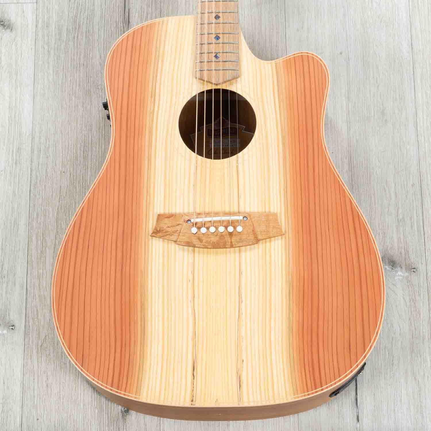 Cole Clark Fat Lady 2 Series FL2EC-RDBL Acoustic-Electric Guitar, Redwood Top, Hard Case