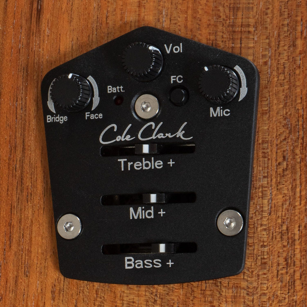 Cole Clark Fat Lady 2 Series FL2EC-RDBL Acoustic-Electric Guitar, Redwood Top, Hard Case