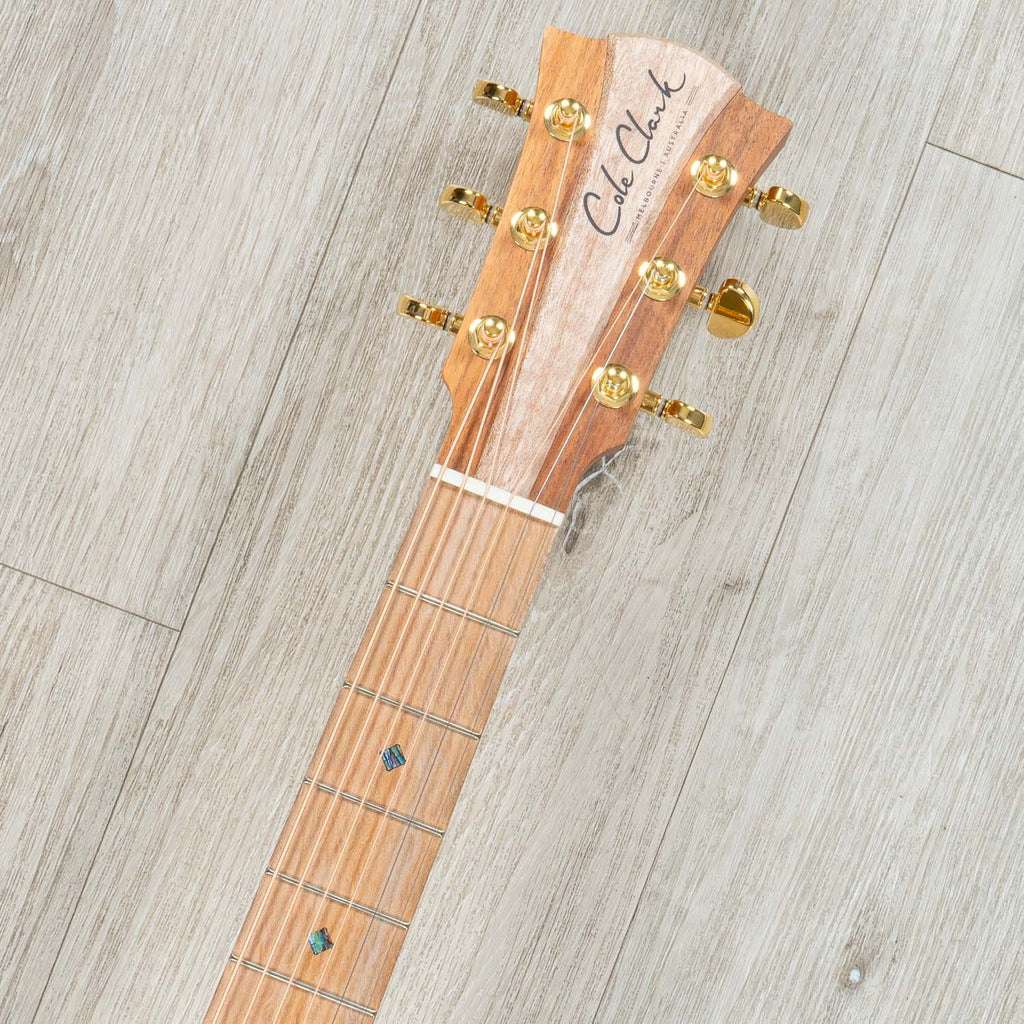 Cole Clark Fat Lady 2 Series FL2EC-RDBL Acoustic-Electric Guitar, Redwood Top, Hard Case