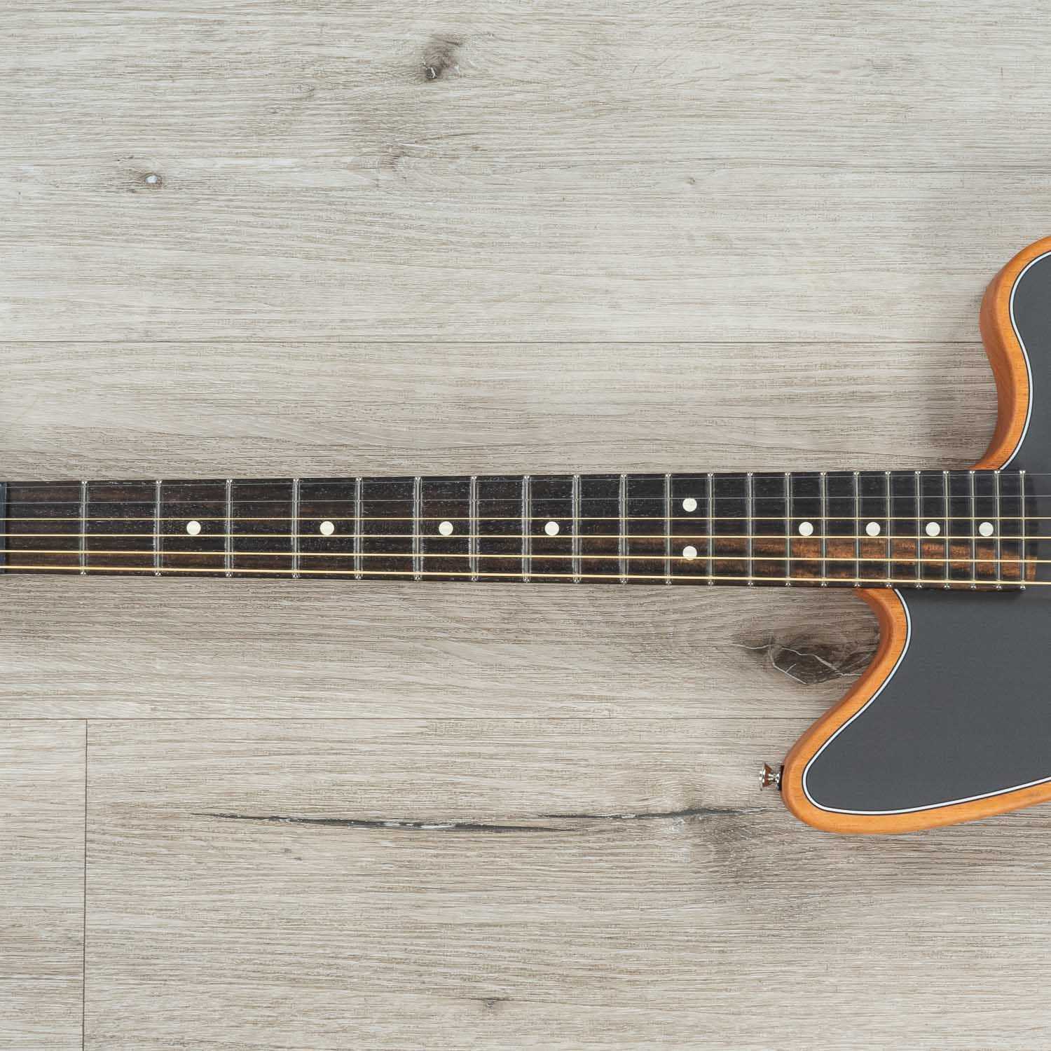 Fender American Acoustasonic Jazzmaster Acoustic-Electric Guitar, Tungsten