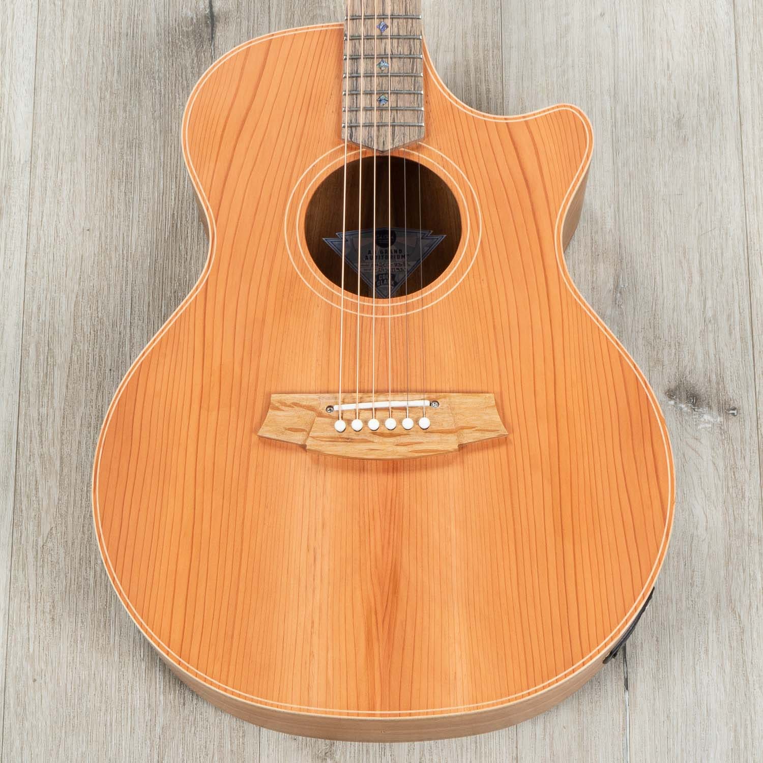 Cole Clark Angel 2 Series Auditorium AN2EC-RDBL Acoustic-Electric Guitar, Redwood Top, Cutaway