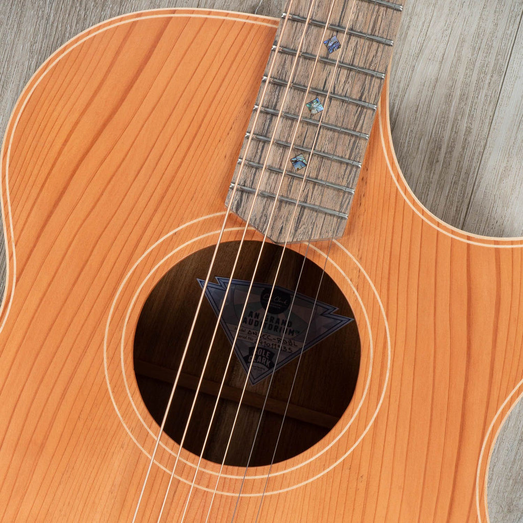 Cole Clark Angel 2 Series Auditorium AN2EC-RDBL Acoustic-Electric Guitar, Redwood Top, Cutaway
