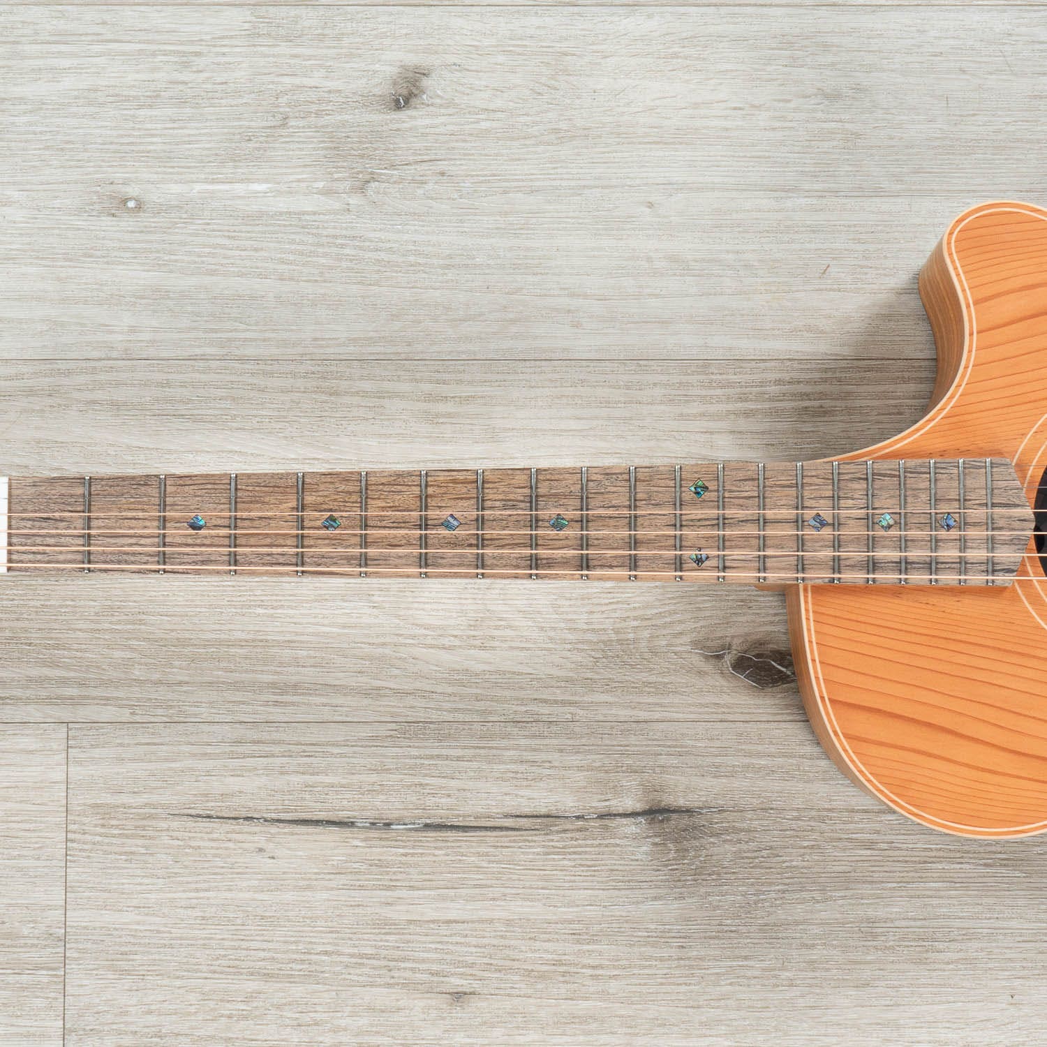 Cole Clark Angel 2 Series Auditorium AN2EC-RDBL Acoustic-Electric Guitar, Redwood Top, Cutaway