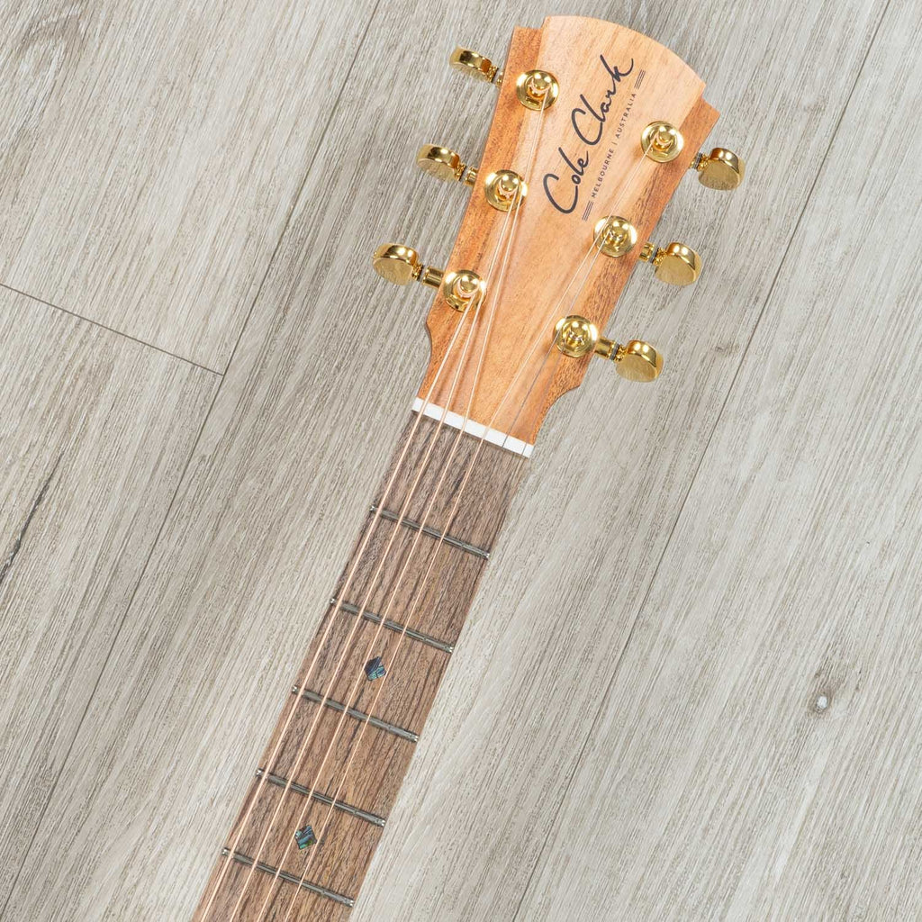 Cole Clark Angel 2 Series Auditorium AN2EC-RDBL Acoustic-Electric Guitar, Redwood Top, Cutaway