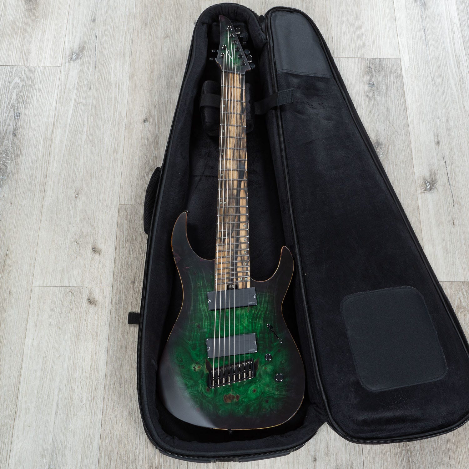 Legator Ninja N8FX 8-String Multi-Scale Electric Guitar, Fishman Fluence Pickups, Nexus
