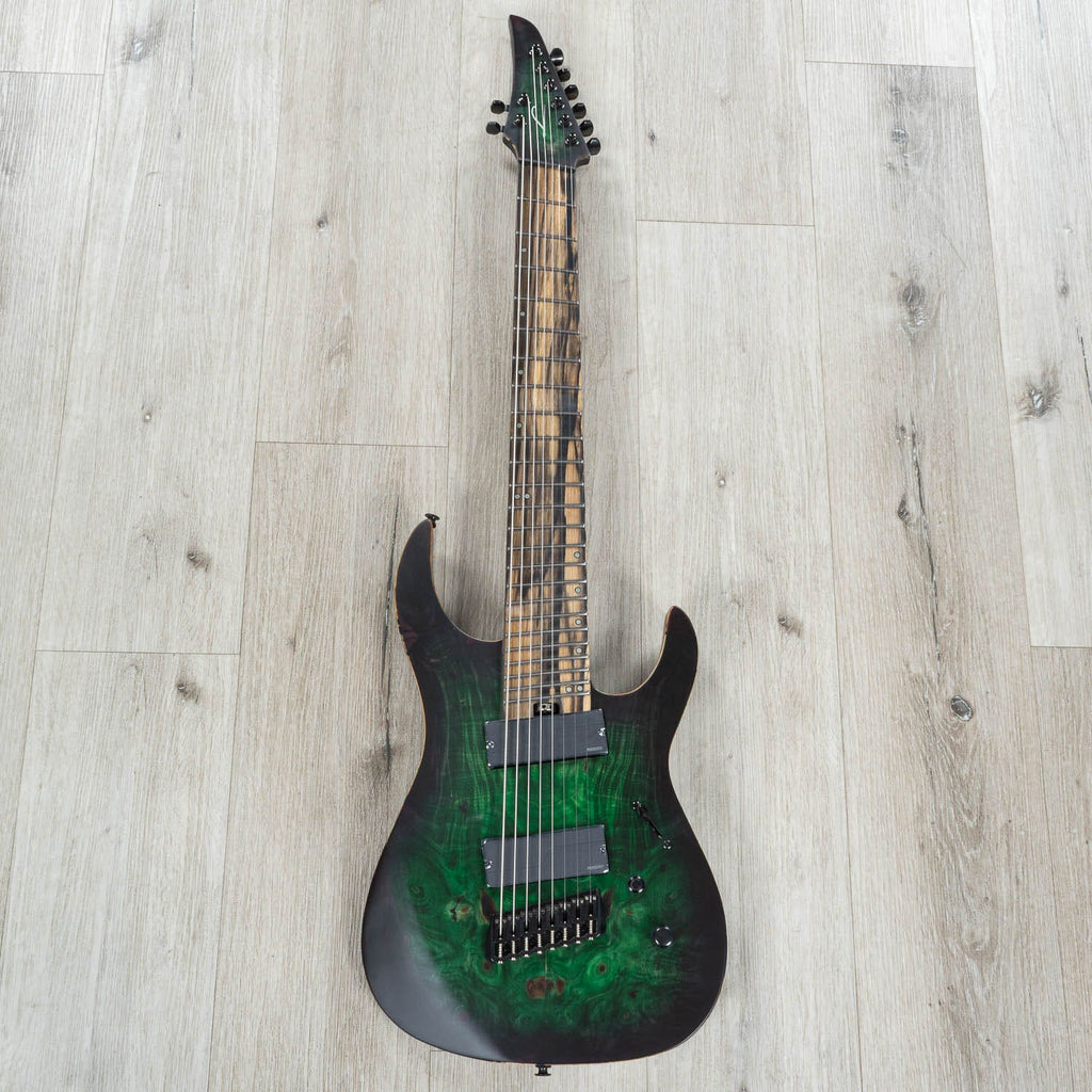Legator Ninja N8FX 8-String Multi-Scale Electric Guitar, Fishman Fluence Pickups, Nexus