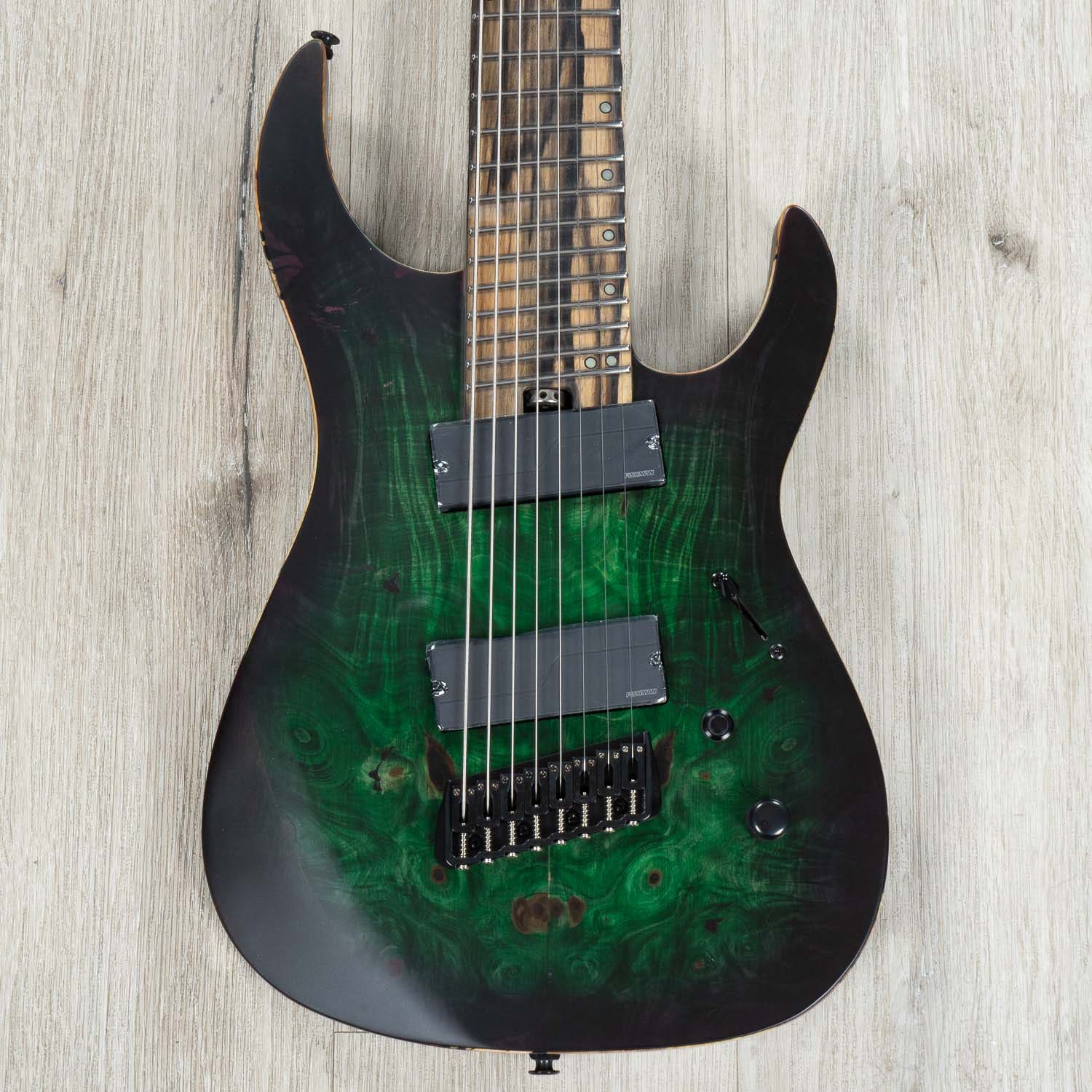 Legator Ninja N8FX 8-String Multi-Scale Electric Guitar, Fishman Fluence Pickups, Nexus