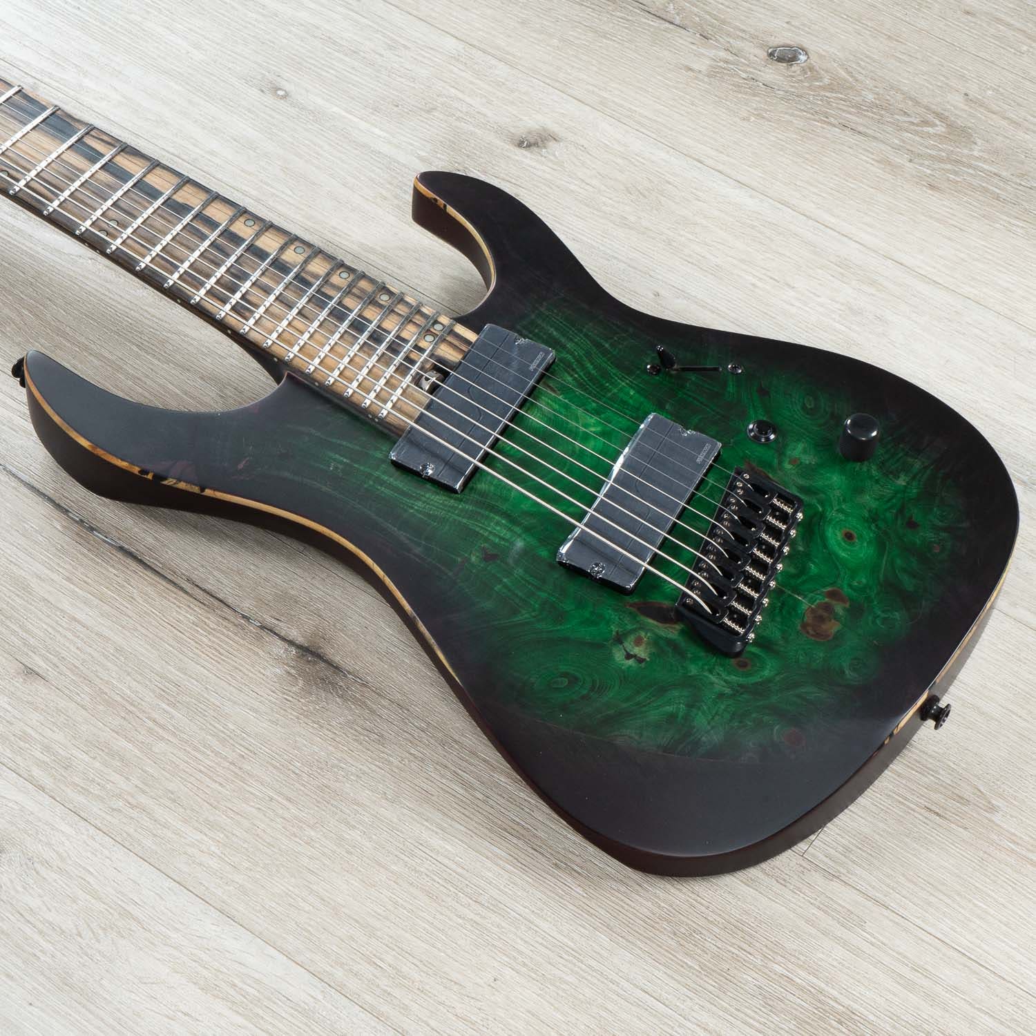 Legator Ninja N8FX 8-String Multi-Scale Electric Guitar, Fishman Fluence Pickups, Nexus