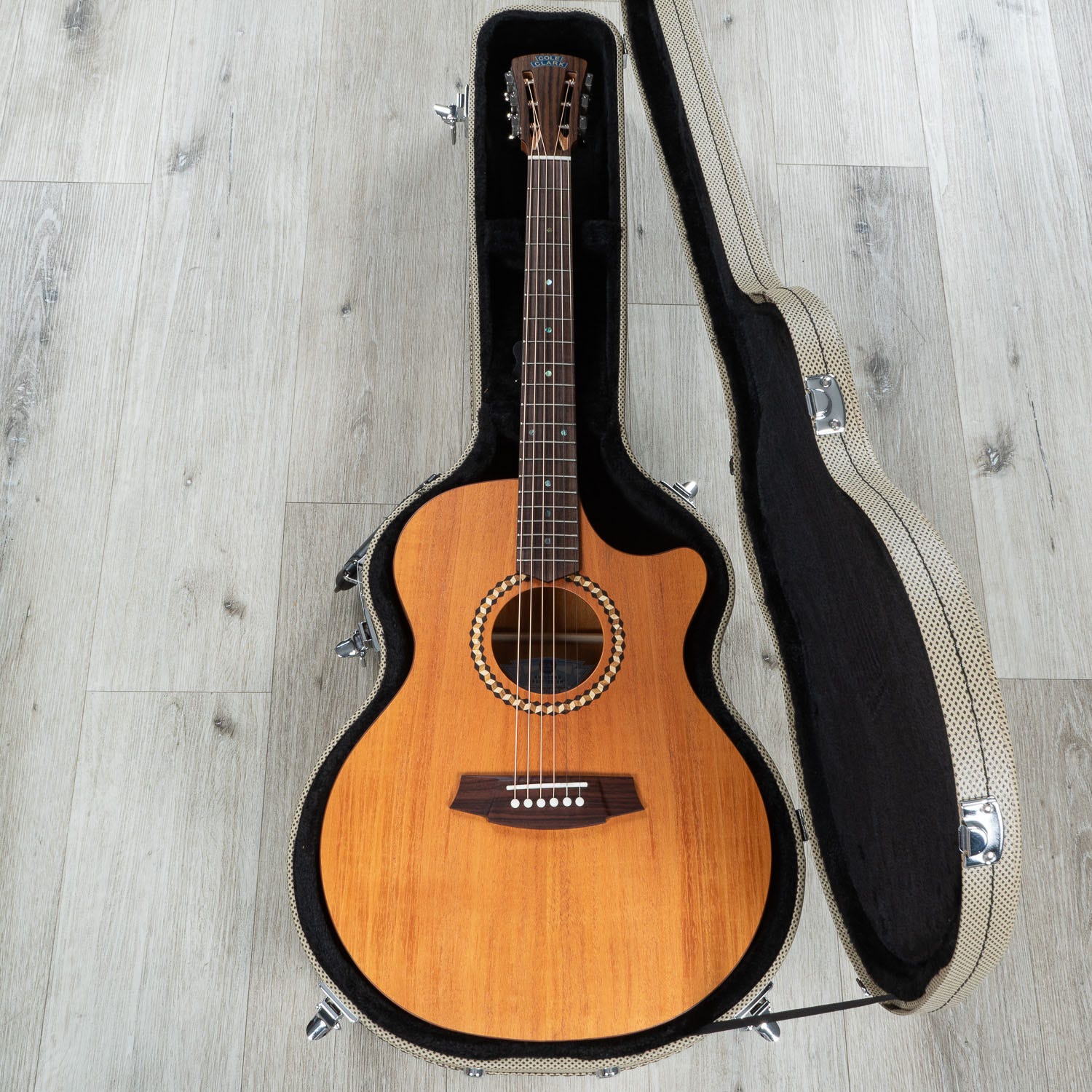 Cole Clark SRAN Grand Auditorium SRAN2EC-MMAH-R Acoustic-Electric Guitar, Mahogany Top, Back & Sides