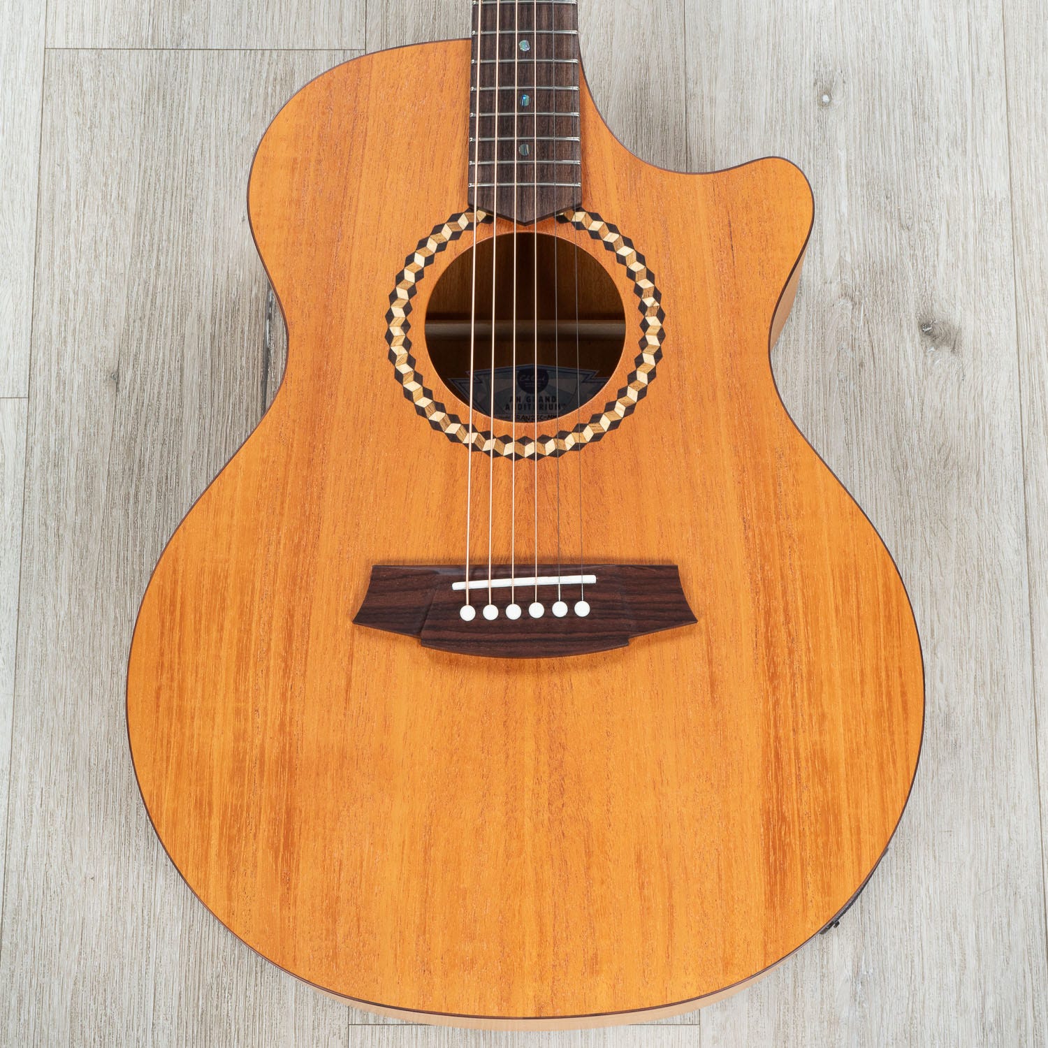 Cole Clark SRAN Grand Auditorium SRAN2EC-MMAH-R Acoustic-Electric Guitar, Mahogany Top, Back & Sides