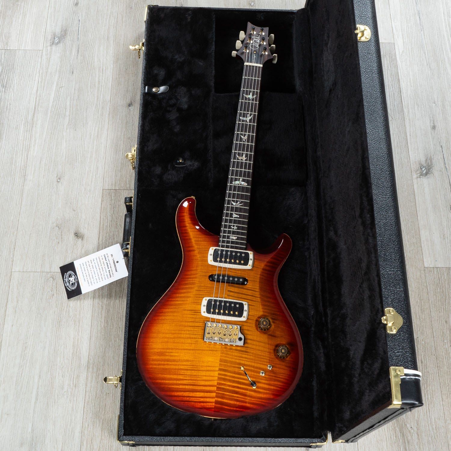 PRS Paul Reed Smith Modern Eagle V 10-Top Guitar, Rosewood Fretboard, Wing Tuners, Dark Cherry Sunburst