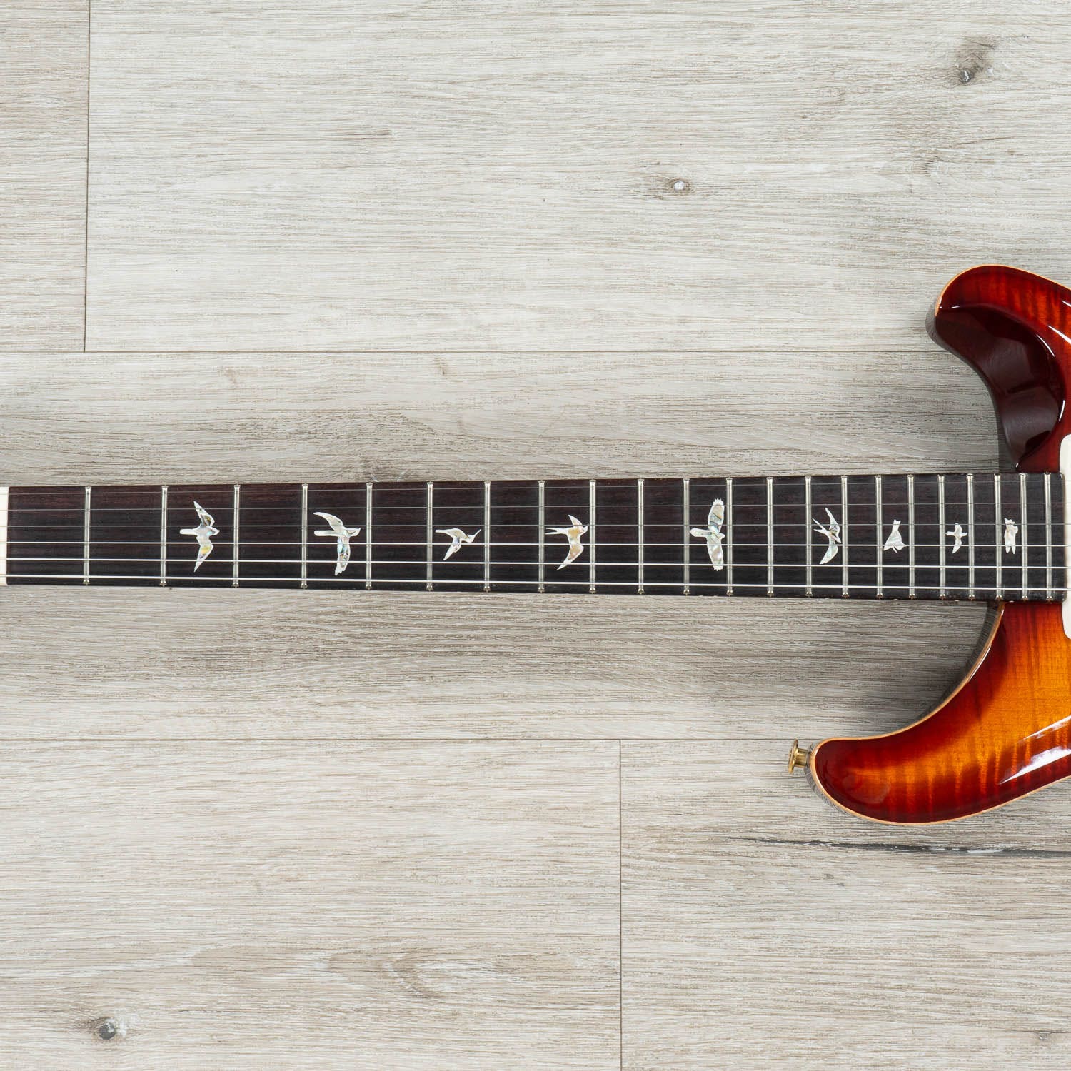 PRS Paul Reed Smith Modern Eagle V 10-Top Guitar, Rosewood Fretboard, Wing Tuners, Dark Cherry Sunburst