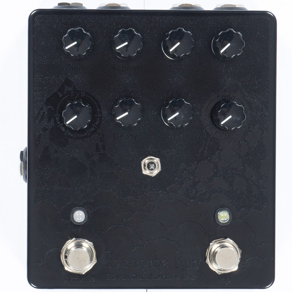 EQD EarthQuaker Devices Avalanche Run V2 Stereo Delay & Reverb Guitar Effects Pedal, Pitbull Audio Exclusive Black on Black
