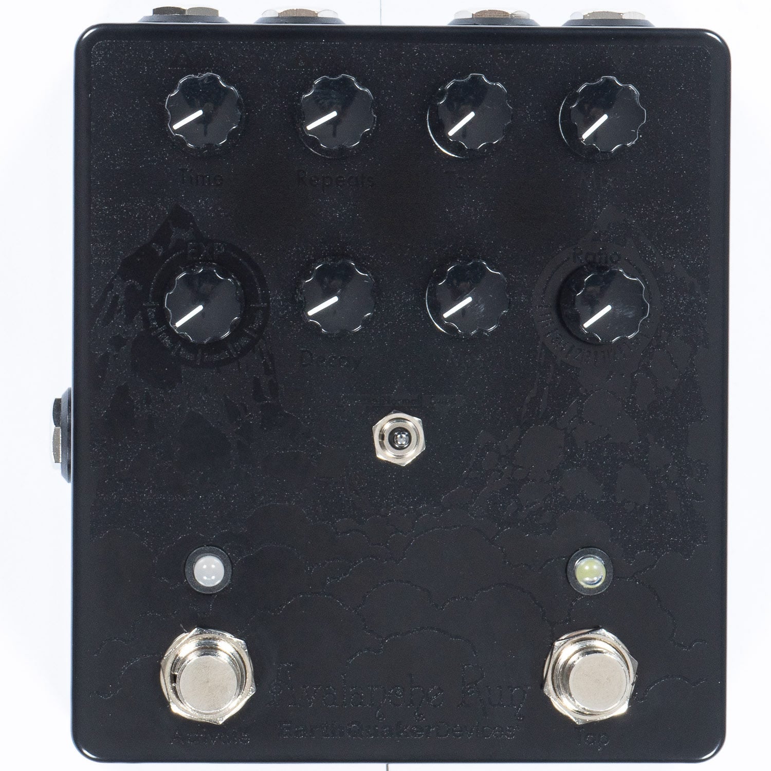 EQD EarthQuaker Devices Avalanche Run V2 Stereo Delay & Reverb Guitar Effects Pedal, Pitbull Audio Exclusive Black on Black