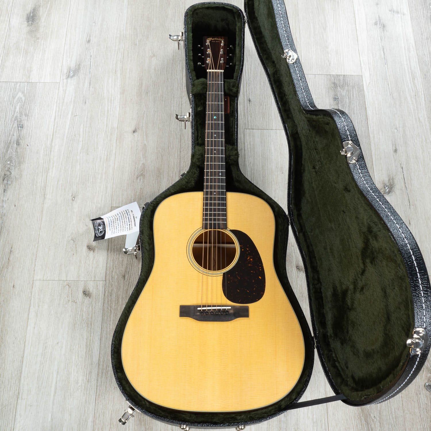 Martin Standard Series D-18 Satin Dreadnought Acoustic Guitar, Mahogany Back & Sides, Satin Spruce Aging Toner