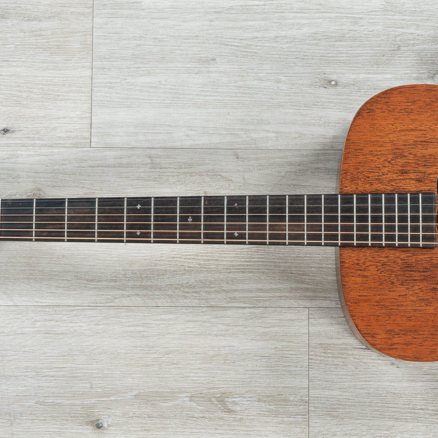 Martin Standard Series D-17 Dreadnought Acoustic Guitar, Mahogany Back, Sides & Top, Dark Satin