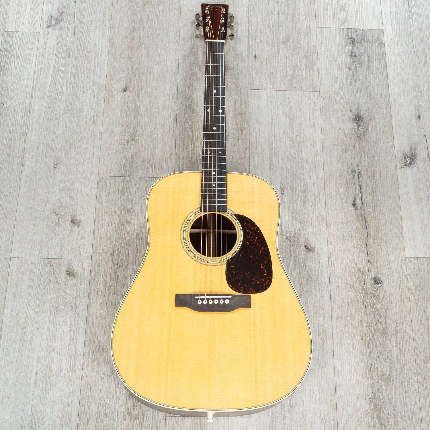 Martin Standard Series D-28 Satin Dreadnought Acoustic Guitar, Rosewood Back & Sides, Satin Spruce Aging Toner