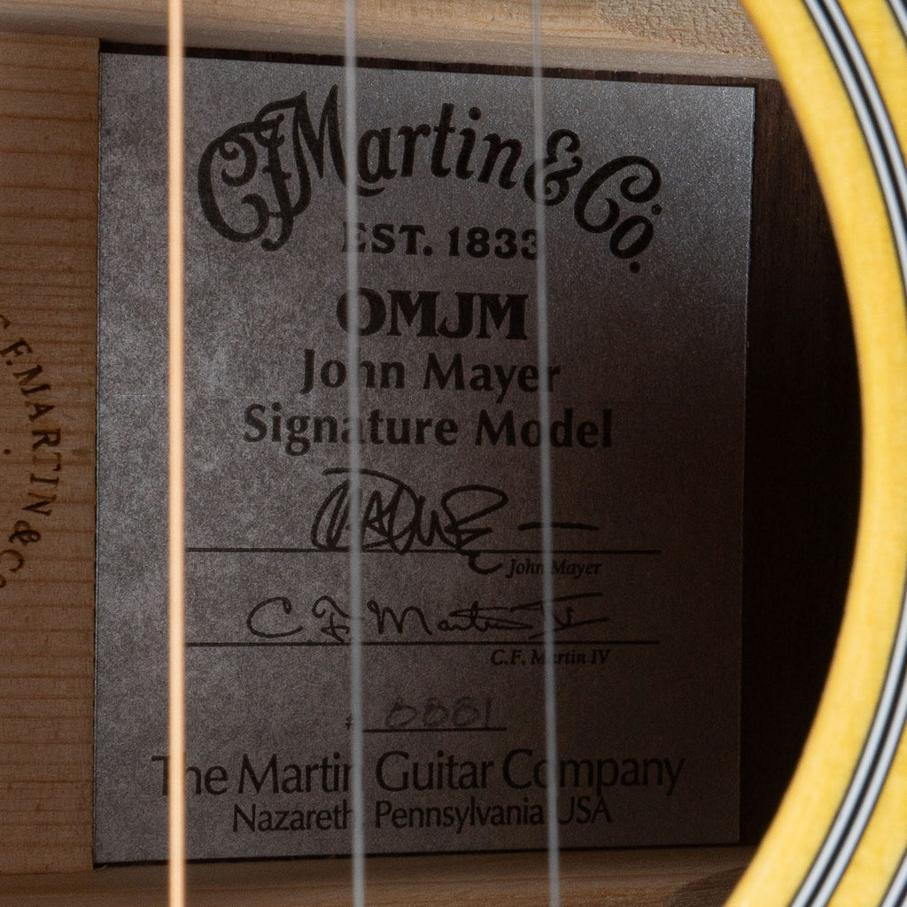 Martin OMJM John Mayer Signature Acoustic-Electric Guitar, Solid Engelmann Spruce