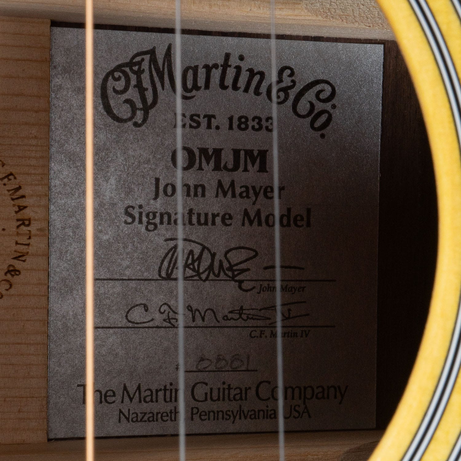 Martin OMJM John Mayer Signature Acoustic-Electric Guitar, Solid Engelmann Spruce