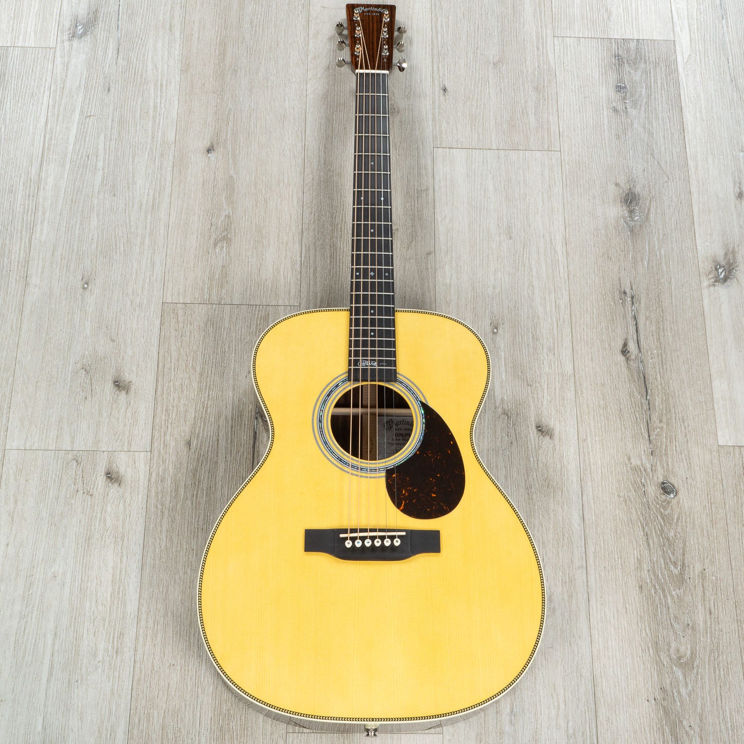 Martin OMJM John Mayer Signature Acoustic-Electric Guitar, Solid Engelmann Spruce